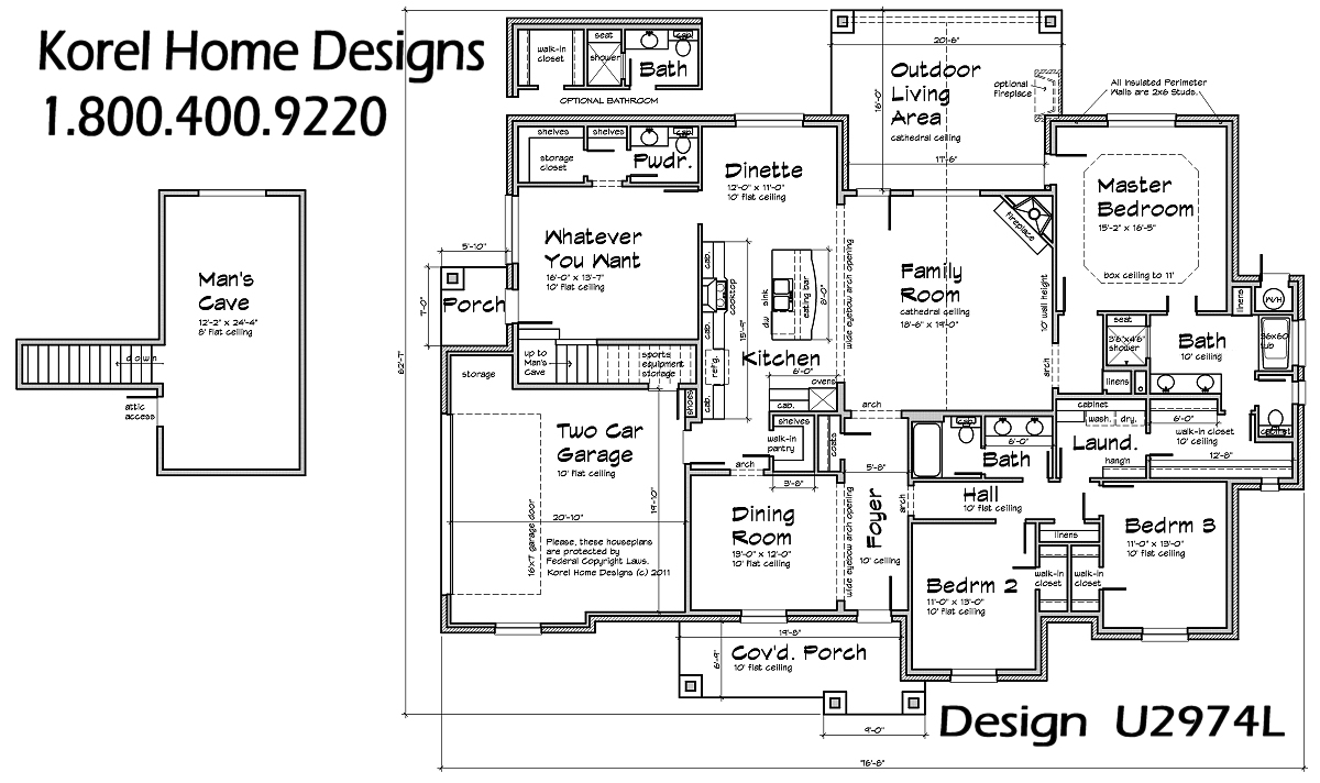 Texas House Plan U2974l Texas House Plans Over 700